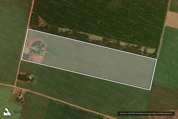 Imagem de satélite de Projeto de Assentamento Itamarati I ? FETAGRI - LOTE 032 em Ponta Porã - MS