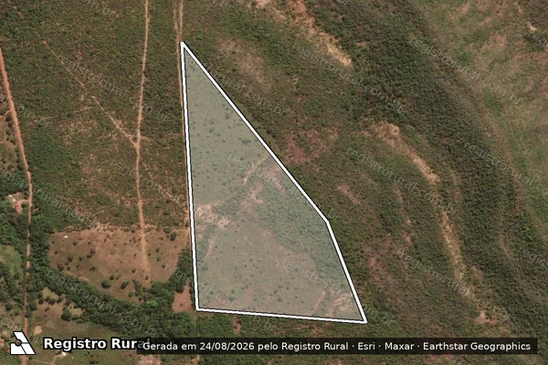 Imagem de satélite de LOTE - 20 GLEBA B ? P.A. GRANDE BORÁ - LOTE - 23 E 24A ? P.A. GRANDE BORÁ em Arinos - MG