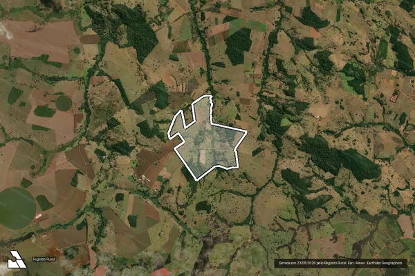 Imagem de satélite de FAZENDA POUSO ALTO - Parcela 1 em Jesúpolis - GO