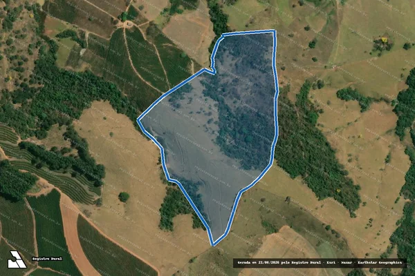 Imagem de satélite de FAZENDA SÃO GERALDO - Única em Conceição da Aparecida - MG