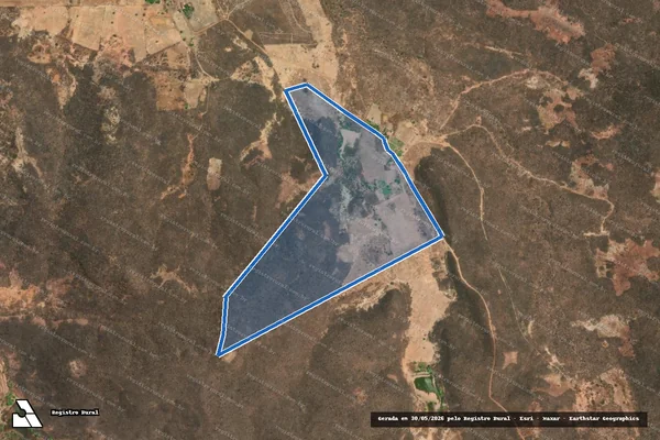 Imagem de satélite de MERCADOR - PARCELA M em Aroeiras do Itaim - PI
