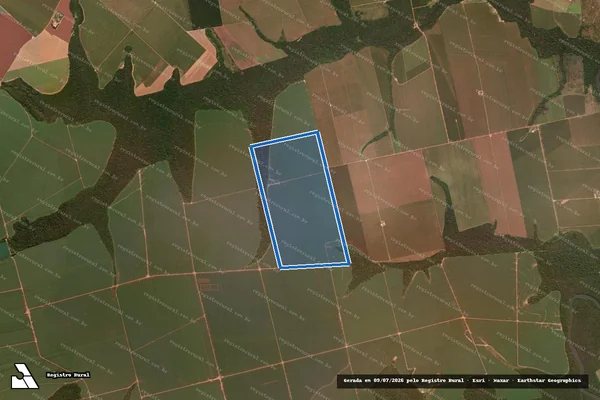 Imagem de satélite de FAZENDA VALE DO RIO VERDE VI em Tapurah - MT
