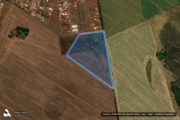 Imagem de satélite de FAZENDA JK em Acreúna - GO