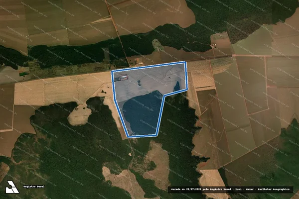 Imagem de satélite de FAZENDA MARGARETH "R" - Parte 1 em Nortelândia - MT