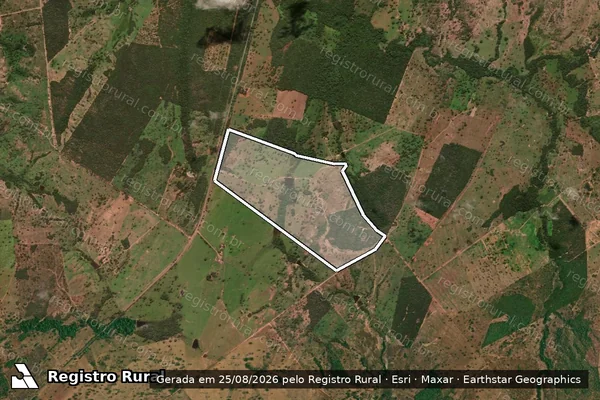 Imagem de satélite de FAZ. BELA VISTA, LOTE 20-D, LOT° LAGOÃO  - Parte 1 em Sandolândia - TO