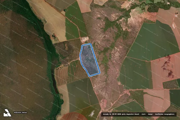 Imagem de satélite de FAZENDA PINDAIBAS, no lugar TIJUCAL - 001 em Formosa - GO