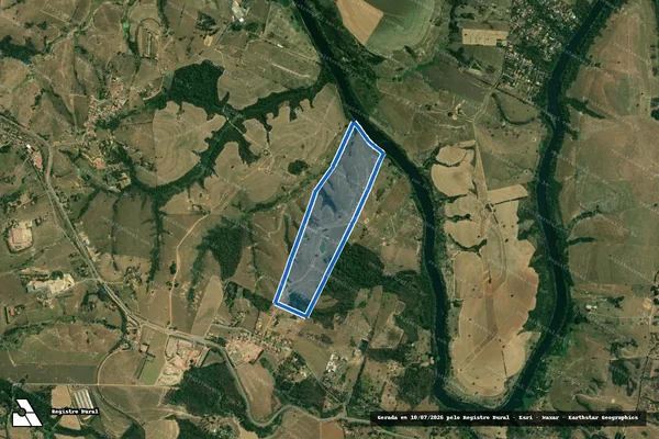 Imagem de satélite de Sítio Santo Antônio - PARTE 1 em Jumirim - SP