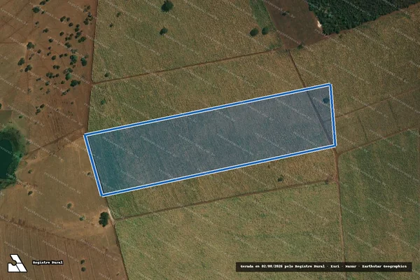 Imagem de satélite de Fazenda São Mateus de Baixo ou Marmeleiro - Gleba 02 em Itapagipe - MG