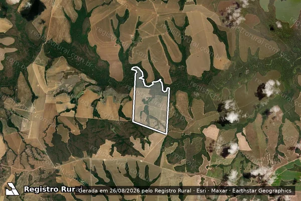 Imagem de satélite de Fazenda Bissolotti - Parte 1 em Nova Xavantina - MT