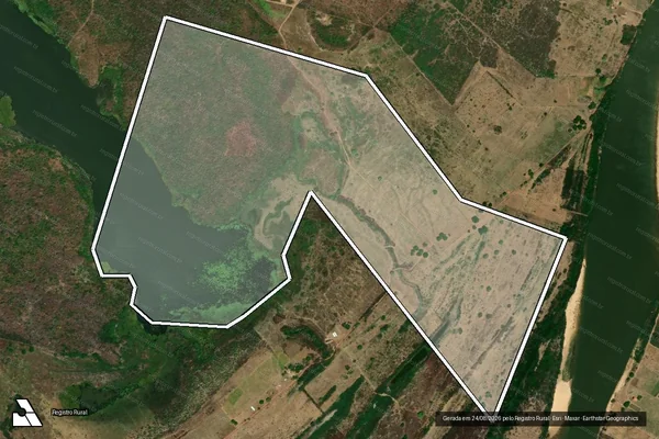 Imagem de satélite de BARRA DA CRUZ - FAZENDA BARRA DA CRUZ em Santa Quitéria do Maranhão - MA