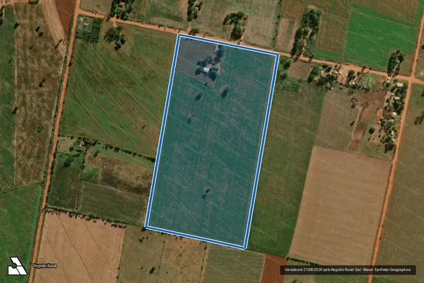 Imagem de satélite de Projeto de Assentamento Boa Sorte  - LOTE 38 em Itaquiraí - MS