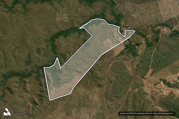 Imagem de satélite de FAZENDA MORRO ALEGRE - REMANESCENTE em Fortaleza dos Nogueiras - MA