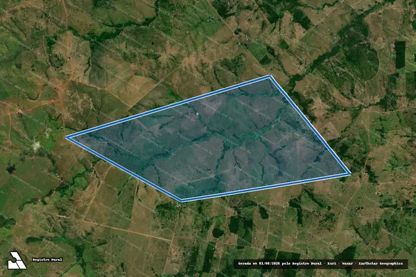 Imagem de satélite de FAZENDA SANTA CLARA - Parte 2 em Eldorado do Carajás - PA