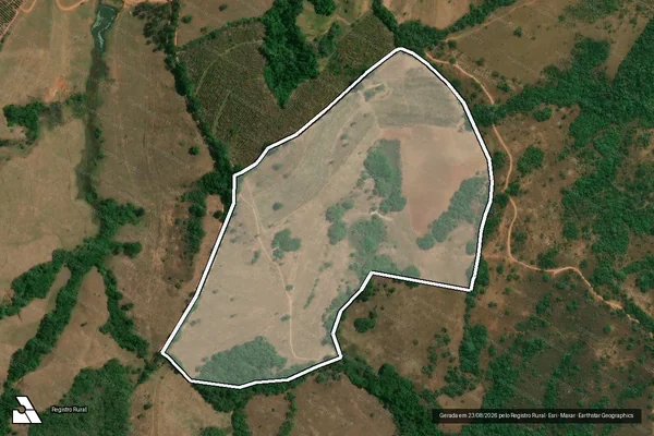 Imagem de satélite de Fazenda Pinheiro - Pinheiro Gleba 1 em Bom Sucesso - MG