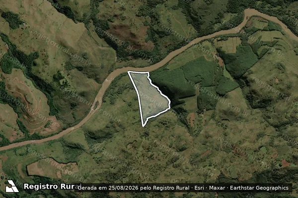 Imagem de satélite de Fazenda São Mateus - AREA 1 em São Joaquim - SC