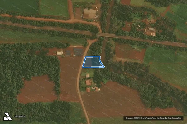 Imagem de satélite de SDE - Parcela 1 em Ibirubá - RS