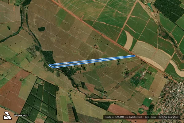 Imagem de satélite de Fazenda Gonçalves - Matrícula 13032 em Guairaçá - PR