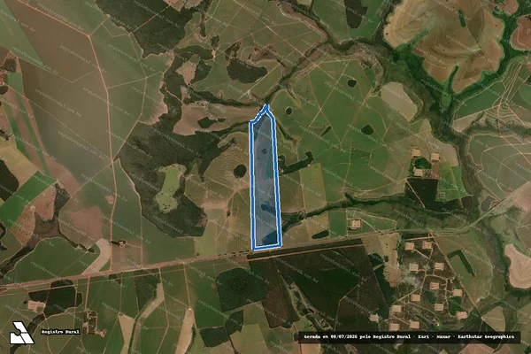Imagem de satélite de FAZENDA RIO DOCE CACHOEIRA, DOIS IRMÃOS - Parte 04 em Rio Verde - GO