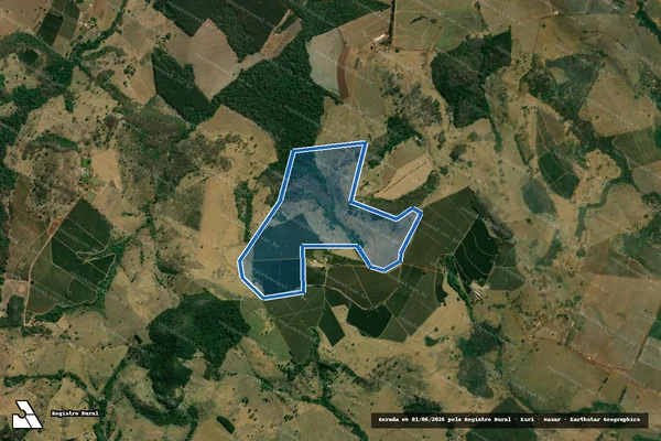 Imagem de satélite de FAZENDA BELA VISTA - Parte 1 em Pedregulho - SP