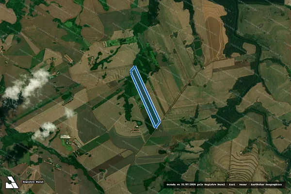 Imagem de satélite de Lote Rural nº 201-A - Parcela 1 em Formosa do Oeste - PR