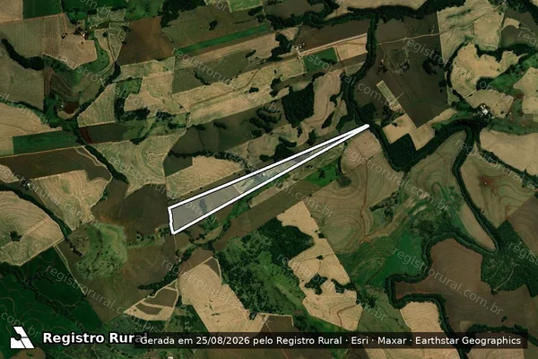 Imagem de satélite de LOTE N° 39-A - Matrícula 2.659 em São João do Ivaí - PR