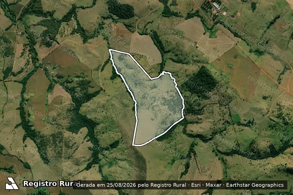Imagem de satélite de Fazenda Jequitiba Rosa - Parcela 1 em Passos - MG