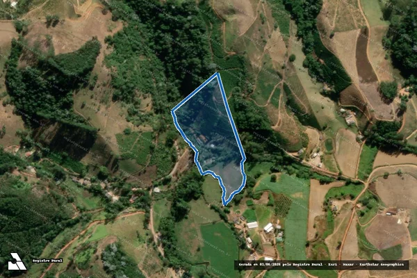 Imagem de satélite de Ribeirão Santa Marta - Parcela 1 em Ibitirama - ES