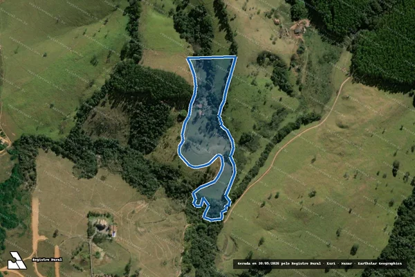 Imagem de satélite de SITIO BALSAMO - PARCELA 01 em Carmópolis de Minas - MG