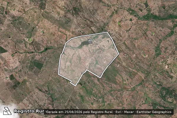 Imagem de satélite de FAZENDA TINGUI  - Parte 3 em Serra Preta - BA