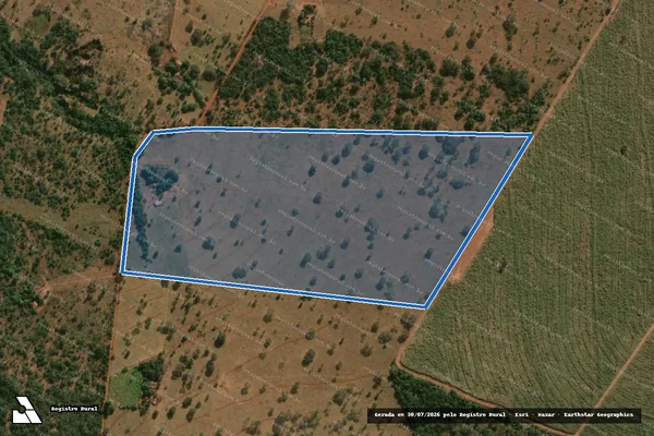 Imagem de satélite de Lote 53 - PA Nova Rosada - LOTE 53 em Gurinhatã - MG