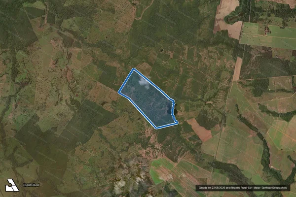 Imagem de satélite de FAZENDA CORAÇÃO VALENTE - Parte B-1, matricula 263 em Talismã - TO