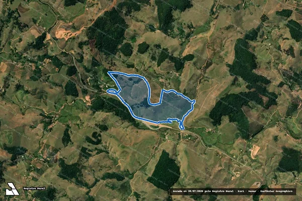 Imagem de satélite de FAZENDA UMBAÚBAS E BOA VISTA - 03 em Muriaé - MG