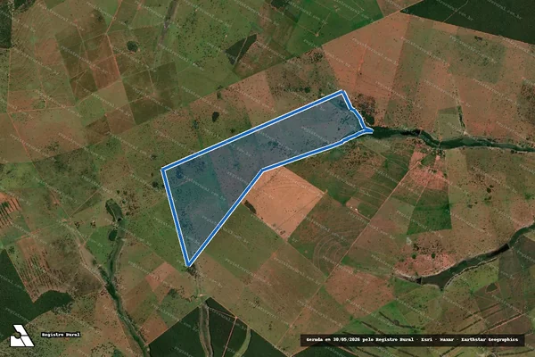 Imagem de satélite de FAZENDA ARUANA - Parte 1 em Santa Rita do Pardo - MS
