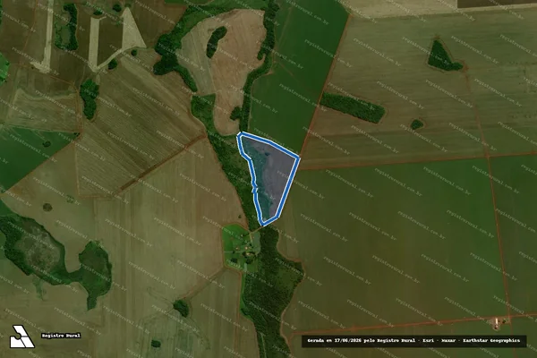 Imagem de satélite de Estancia Gaucha - Parcela 1 em Sidrolândia - MS