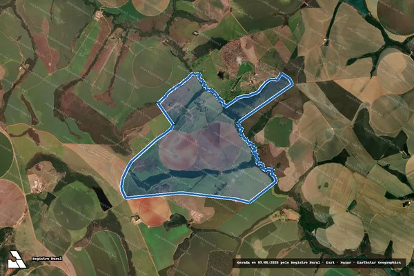 Imagem de satélite de FAZENDA MONTES CLAROS DENOMINADA BERRO D AGUA - 001 em Cristalina - GO