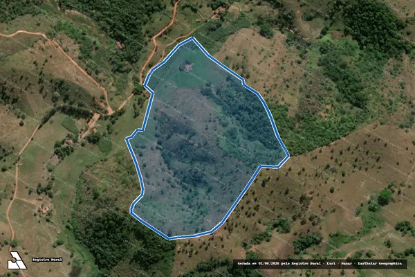 Imagem de satélite de SITIO CORDEIRO - Parte 1 em Franciscópolis - MG