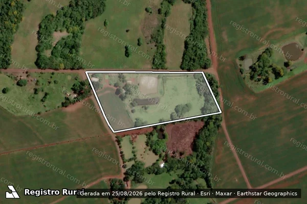 Imagem de satélite de PARTE DO LOTE RURAL N° 169 - Parte ?B? em Santa Helena - PR