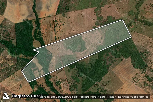 Imagem de satélite de Parte do Lote 02 Remanescente do Loteamento Sao Pedro - FAZENDA MARANATA em Nova Rosalândia - TO