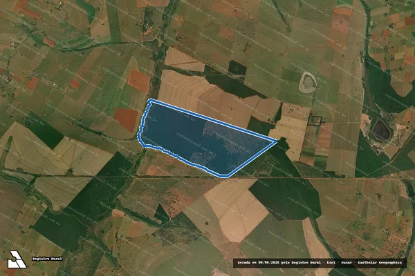 Imagem de satélite de FAZENDA SANTO IVO em Mirante do Paranapanema - SP