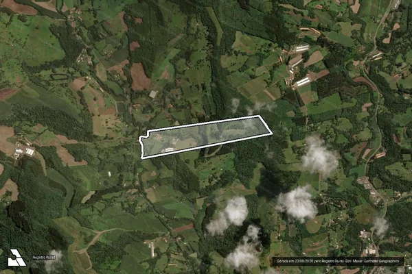 Imagem de satélite de SITIO SANTO ANTONIO - Parte 1 em Água Doce - SC