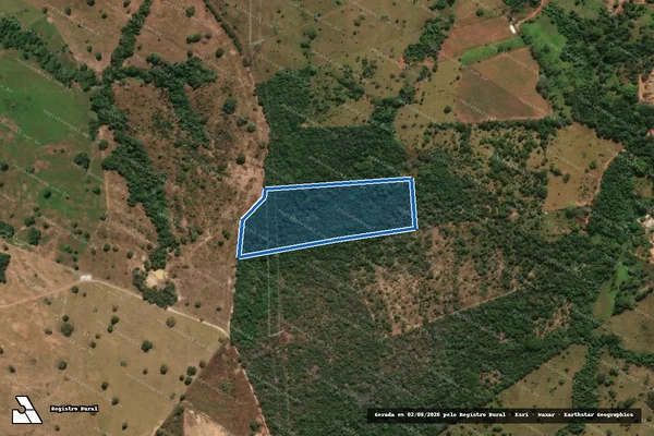 Imagem de satélite de FAZENDA SANTANA, MACHAMBOMBO OU PASSA TRES - PARCELA 02 em Uruaçu - GO