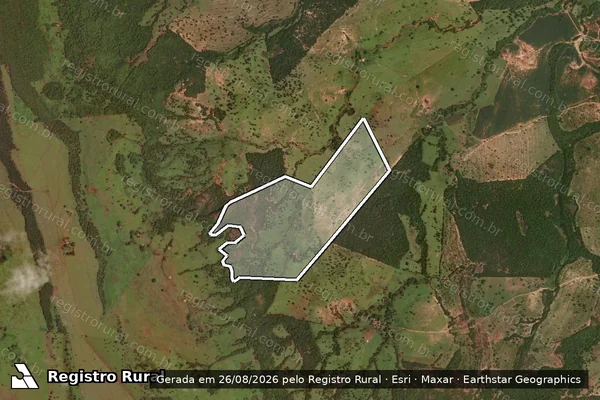 Imagem de satélite de FAZENDA SALTO DIAMANTINO E FORMIGUINHA L.D. PÉ DA SERRA - em Mineiros - GO