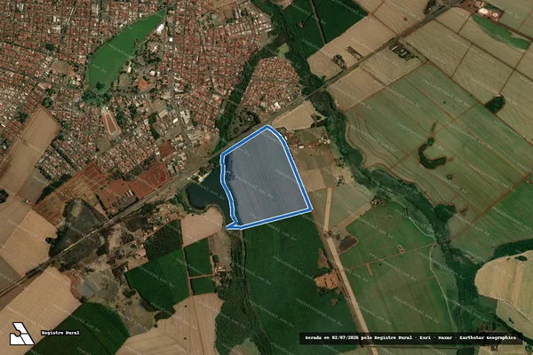 Imagem de satélite de ESTANCIA VALE DO OURO - Parcela 1 em Guaíra - SP