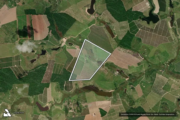 Imagem de satélite de Fazenda São João - Parte 1 em Montanha - ES