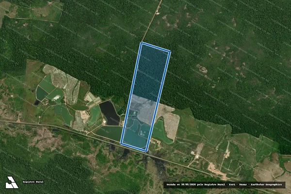 Imagem de satélite de Sitio Campo Belo - Parte 1 em Caracaraí - RR