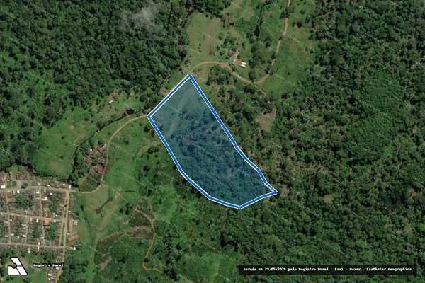 Imagem de satélite de FAZENDA CONJUNTO DUAS VOLTAS - FAZENDA DUAS VOLTAS GLEBA 02 em Arataca - BA