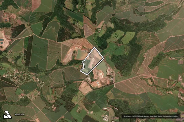 Imagem de satélite de Sitio Bom Retiro Gleba B - Sitio Bom Retiro Gleba B em Leme - SP