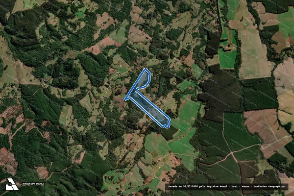 Imagem de satélite de Fazenda das Pombas - Almiro Lourenço Rodrigues em Correia Pinto - SC