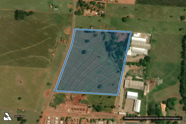Imagem de satélite de SITIO RECANTO DA AGUIA - Matrícula 24541 em São Pedro do Paraná - PR