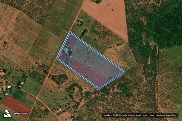 Imagem de satélite de P. A. Alambari - Lote 140 (FETAGRI) - P. A. Alambari em Sidrolândia - MS